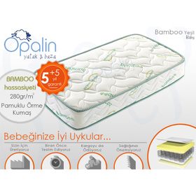 Opalin 90x190 cm Bambu Ortopedik Yaylı Yatak