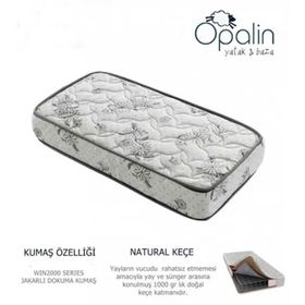 Opalin Tuğralı Ortopedik 50x90 cm Yaylı Bebek Yatağı
