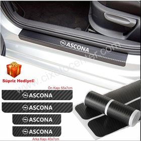 Opel Ascona 4 Adet Karbon Kapı Eşiği Sticker