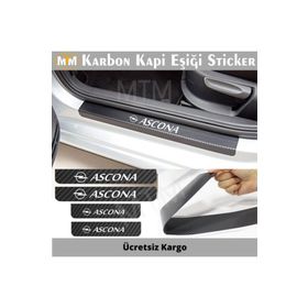 Opel Ascona 4 Adet Karbon Kapı Eşiği Sticker
