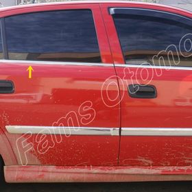 Opel Astra G P.Çelik 1998-2004 4 Parça Krom Cam Çıtası