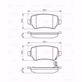 Opel Astra G SD HB 1999/2009 1.7 CDTI 264x10x65.5x42 Düz Arka Fren Diski