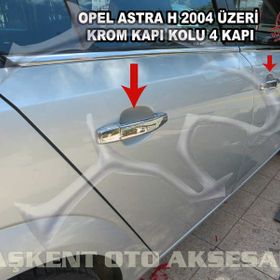 Opel Astra H 2004 Üzeri Paslanmaz Çelik 4 Kapı Krom Kapı Kolu