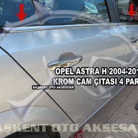 Opel Astra H HB 2004 Üzeri 4 Parça Krom Cam Çıtası