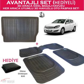 Opel Astra H Hb 3D Havuzlu Paspas