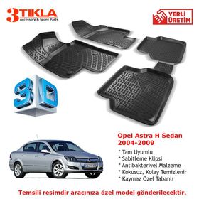 Opel Astra H Sedan 2004-2009 Seti 3D Havuzlu Paspas