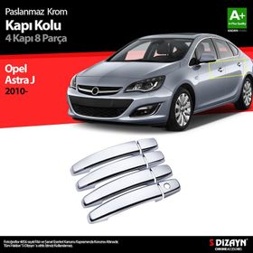Opel Astra J 2010 Üzeri A+kalite 4 Kapı Krom Kapı Kolu