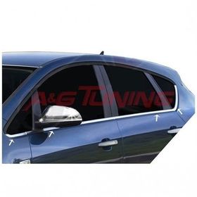 Opel Astra J HB 2010 Üzeri Paslanmaz Çelik 8 Parça Krom Cam Çıtası