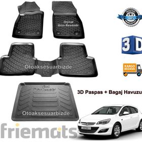 Opel Astra J Hb 3D Havuzlu Paspas