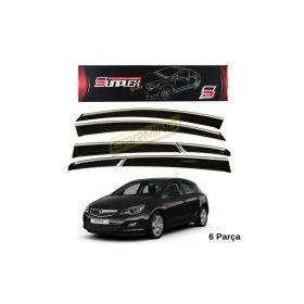 Opel Astra J HB Sedan Krom Çıtalı Cam Rüzgarlığı