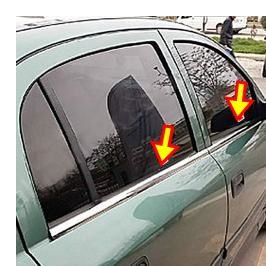 Opel Astra J Sedan 2010 Üzeri Paslanmaz Ç 6 Parça Krom Cam Çıtası