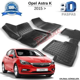 Opel Astra K 2015 Sonrası 3D Havuzlu Paspas