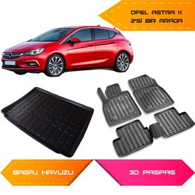 Opel Astra K 3D Bagaj Havuzu