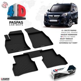Opel Combo 2008-2009-2010-2011-2012 4D Havuzlu Oto Paspas