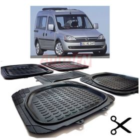 Opel Combo C 2001-2011 3D Havuzlu Paspas Seti