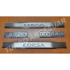 Opel Corsa-C 2000-2006 4 Parça Krom Kapı Eşiği