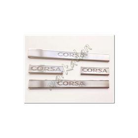 Opel Corsa-C 2000-2006 4 Parça Krom Kapı Eşiği