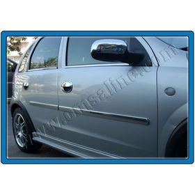Opel Corsa C 2000-2006 4 Parça Paslanmaz Çelik Cam Çıtası