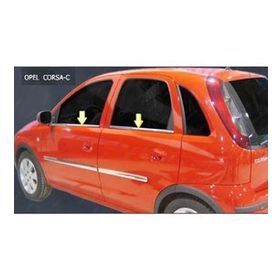 Opel Corsa C 2000-2007 P Çelik 4 Parça Krom Cam Çıtası