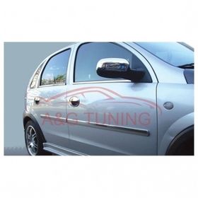 Opel Corsa C Tk 2000-2006 Paslanmaz Çelik 4 Parça Krom Cam Çıtası