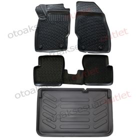 Opel Corsa D 2006-2014 Arası 3D Rizline Paspas ve Bagaj Havuzu