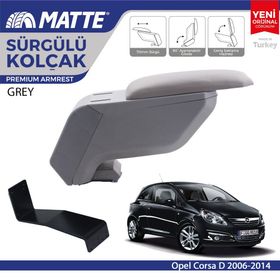 Opel Corsa D 2006 2014 Çelik Ayaklı Gri Kol Dayama Kolçağı
