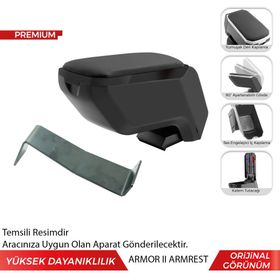 Opel Corsa D 2006 2014 Çelik Ayaklı Siyah Kol Dayama Kolçağı