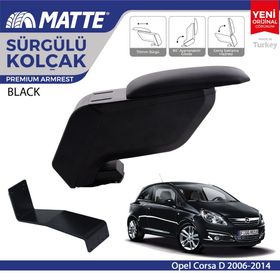 Opel Corsa D 2006 2014 Çelik Ayaklı Siyah Kol Dayama Kolçağı