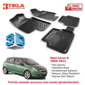 Opel Corsa D 2006-2014 Seti 3D Havuzlu Paspas