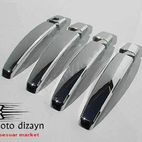 Opel Corsa D İçin 2007 2014 4 Kapı Krom Kapı Kolu