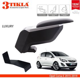 Opel Corsa E 2015 2018 Çelik Ayaklı Gri Siyah Kol Dayama Kolçağı