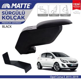 Opel Corsa E 2015 2018 Çelik Ayaklı Siyah Kol Dayama Kolçağı