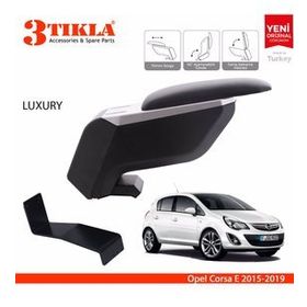 Opel Corsa E 2015 2018 Çelik Ayaklı Siyah Kol Dayama Kolçağı