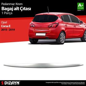 Opel Corsa E 2015 Üzeri 6828030 Krom Bagaj Alt Çıtası