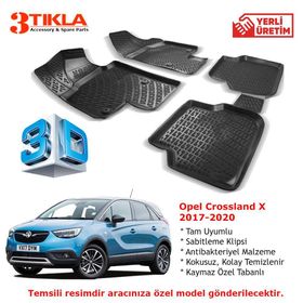 Opel Crossland X 2017-2020 Seti 3D Havuzlu Paspas