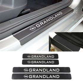 Opel Grandland 4 Adet Karbon Kapı Eşiği Sticker