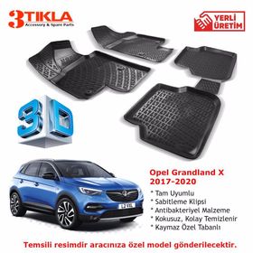 Opel Grandland X 2017-2020 Seti 3D Havuzlu Paspas