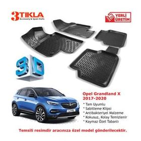 Opel Grandland X 2017-2020 Seti 3D Havuzlu Paspas