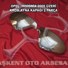 Opel İnsignia 2009 Üzeri Paslanmaz Çelik Krom 2 Parça Ayna Kapağı