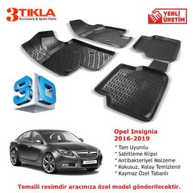Opel Insignia 2016-2019 Seti 3D Havuzlu Paspas