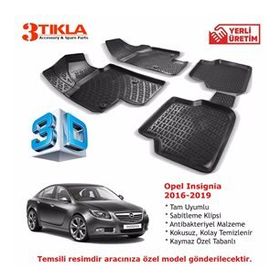Opel Insignia 2016-2019 Seti 3D Havuzlu Paspas