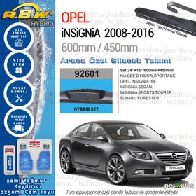 Opel İnsignia RBW Hybrid 2008-2016 Silecek Takımı