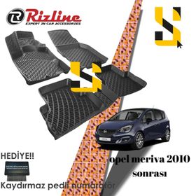 Opel Meriva B 2010 Sonrası 3D Havuzlu Paspas