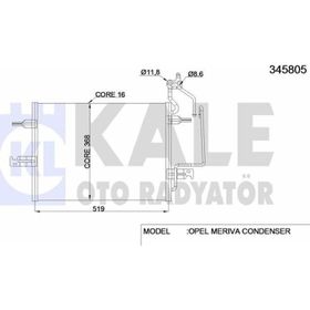 Opel Meriva Klima Radyatörü
