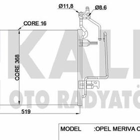 Opel Meriva Klima Radyatörü