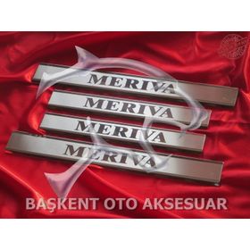 Opel Meriva Lazer Kumlama 2010 Üzeri 4 Parça Krom Kapı Eşiği