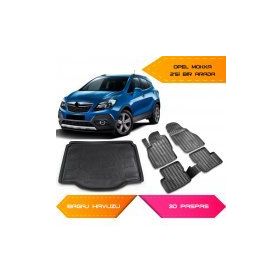 Opel Mokka 3D Havuzlu Paspas ve Bagaj Havuzu