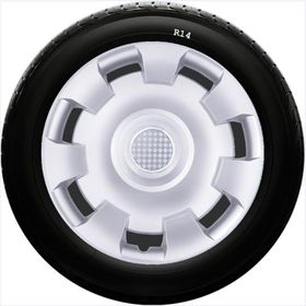 Opel SKS-SJS 206 14 İnç 4 Adet Kırılmaz Jant Kapağı