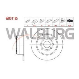 Opel Vectra B 1996/1999 1.6/1.8/2.0/2.2/2.5cc 286x10x65.5x69 Düz Arka Fren Diski