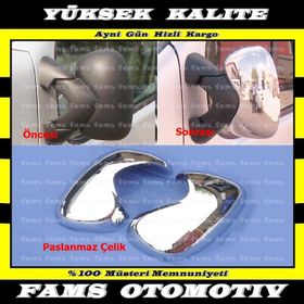 Opel Vivaro 2001-2014 Krom 2 Parça Ayna Kapağı